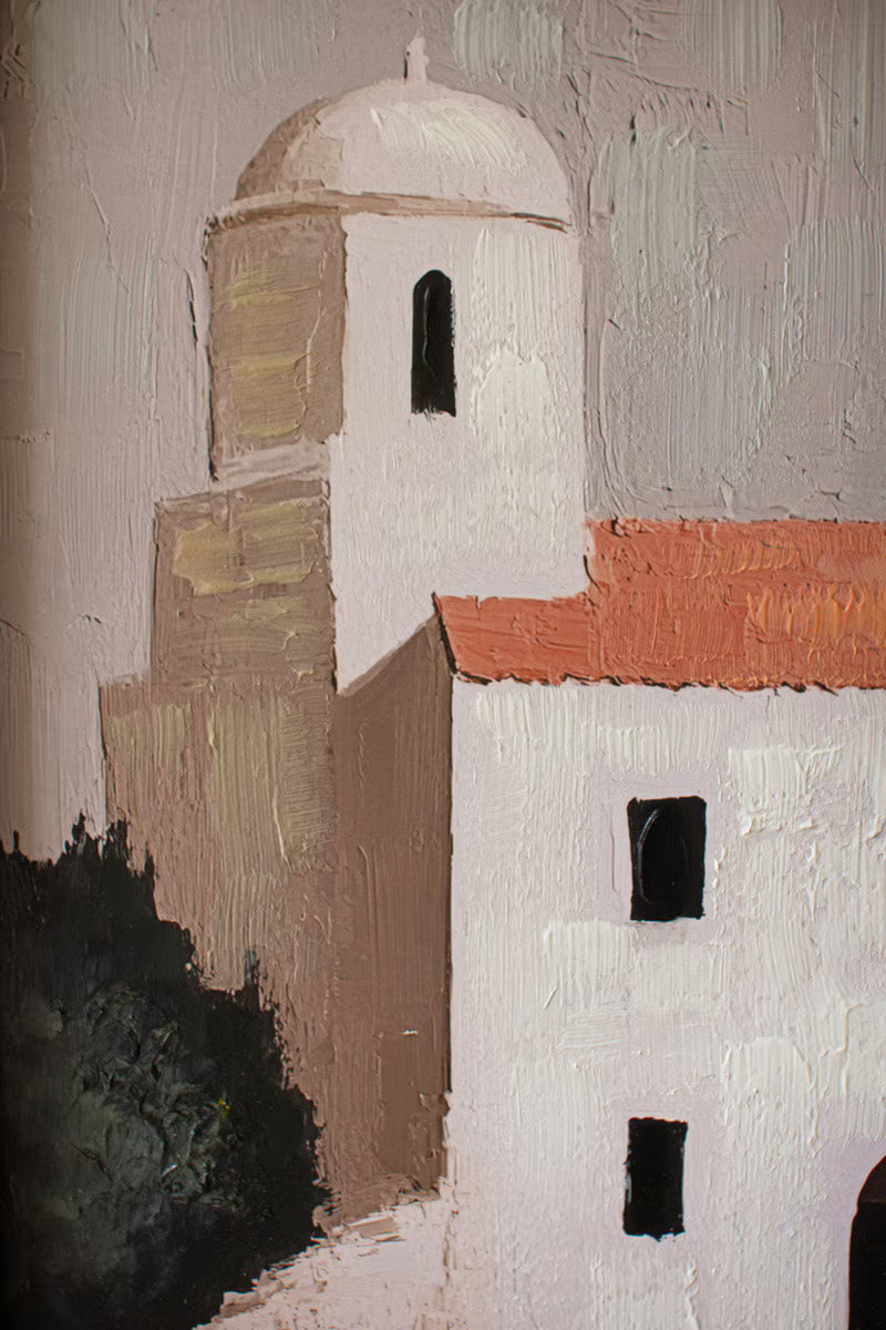 Set of 3 Framed Architectural Houses Paintings