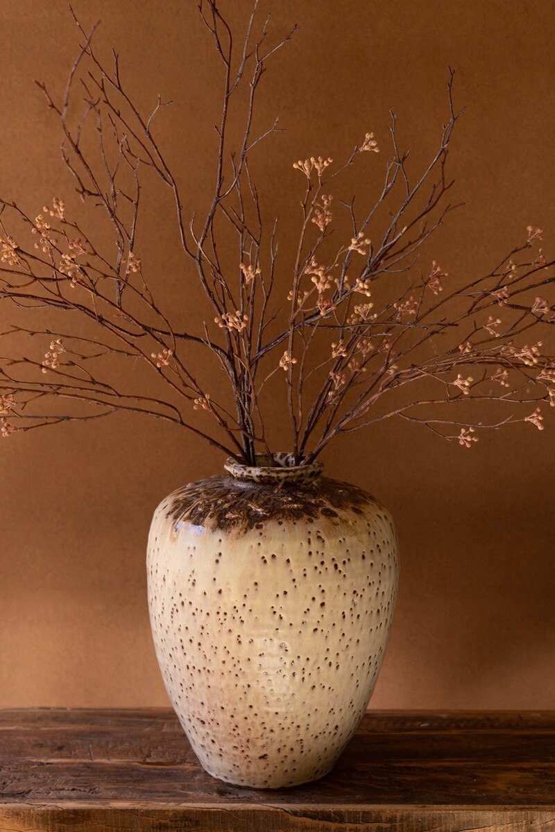 Large Rustic Ceramic Urn