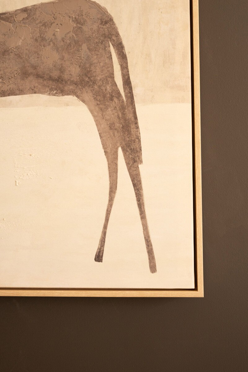 Framed Two Horses with Sun Paintings