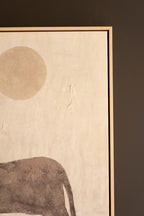 Framed Two Horses with Sun Paintings