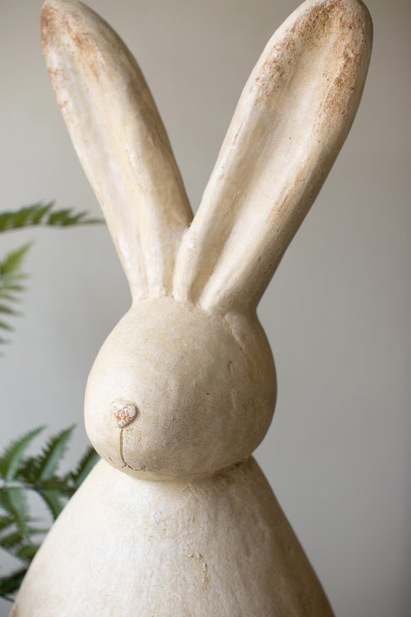 SET OF TWO RABBIT SCULPTURES