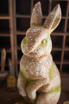 FAUX CONCRETE RABBIT - HEAD FORWARD