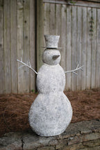 RUSTIC METAL SNOWMAN