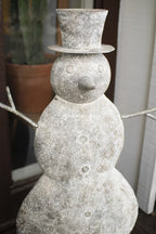 RUSTIC METAL SNOWMAN