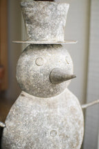 RUSTIC METAL SNOWMAN