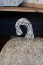 SET OF THREE RUSTIC METAL PUMPKINS