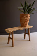 Rustic Willow Wood and Silk Tree Bench