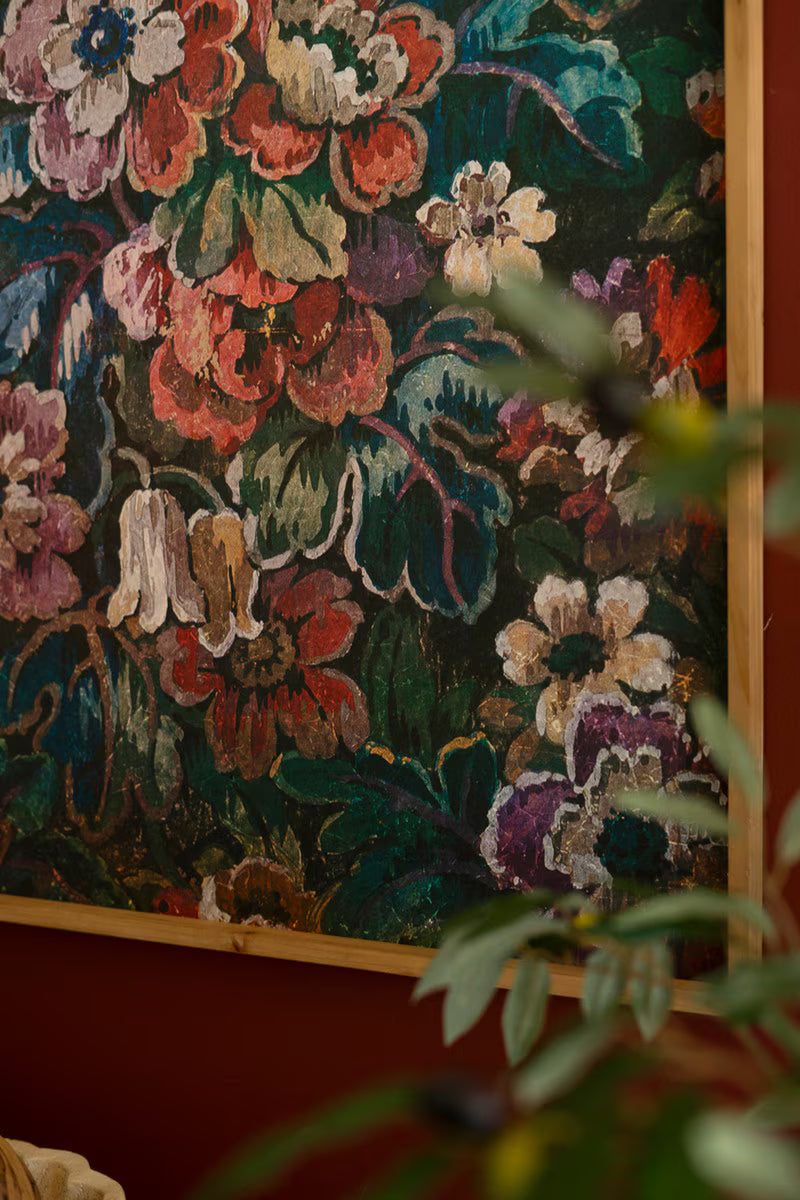 FRAMED PRINTED PAPER - FLORAL