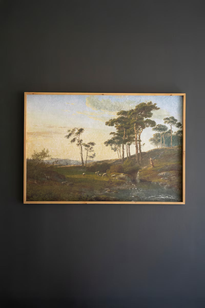 FRAMED PRINTED PAPER - LANDSCAPE