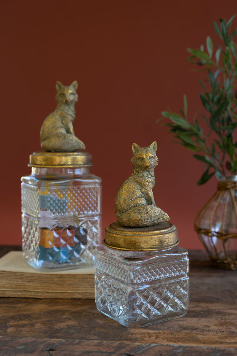 SET OF TWO FOX CANISTERS