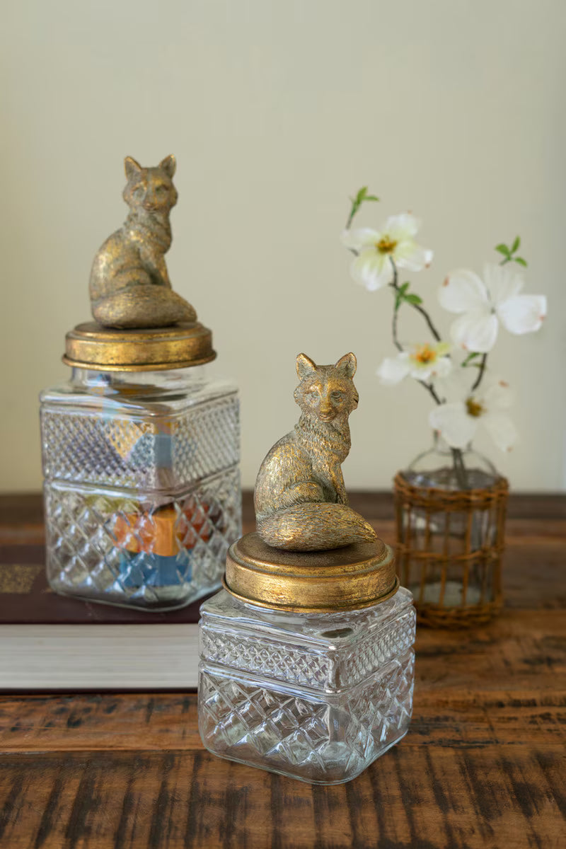 SET OF TWO FOX CANISTERS