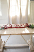TABLETOP OR MANTLE MERRY CHRISTMAS