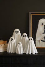 Set of 5 Metal Halloween Ghost