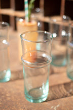 Tall Recycled Moroccan Style Tea Glass
