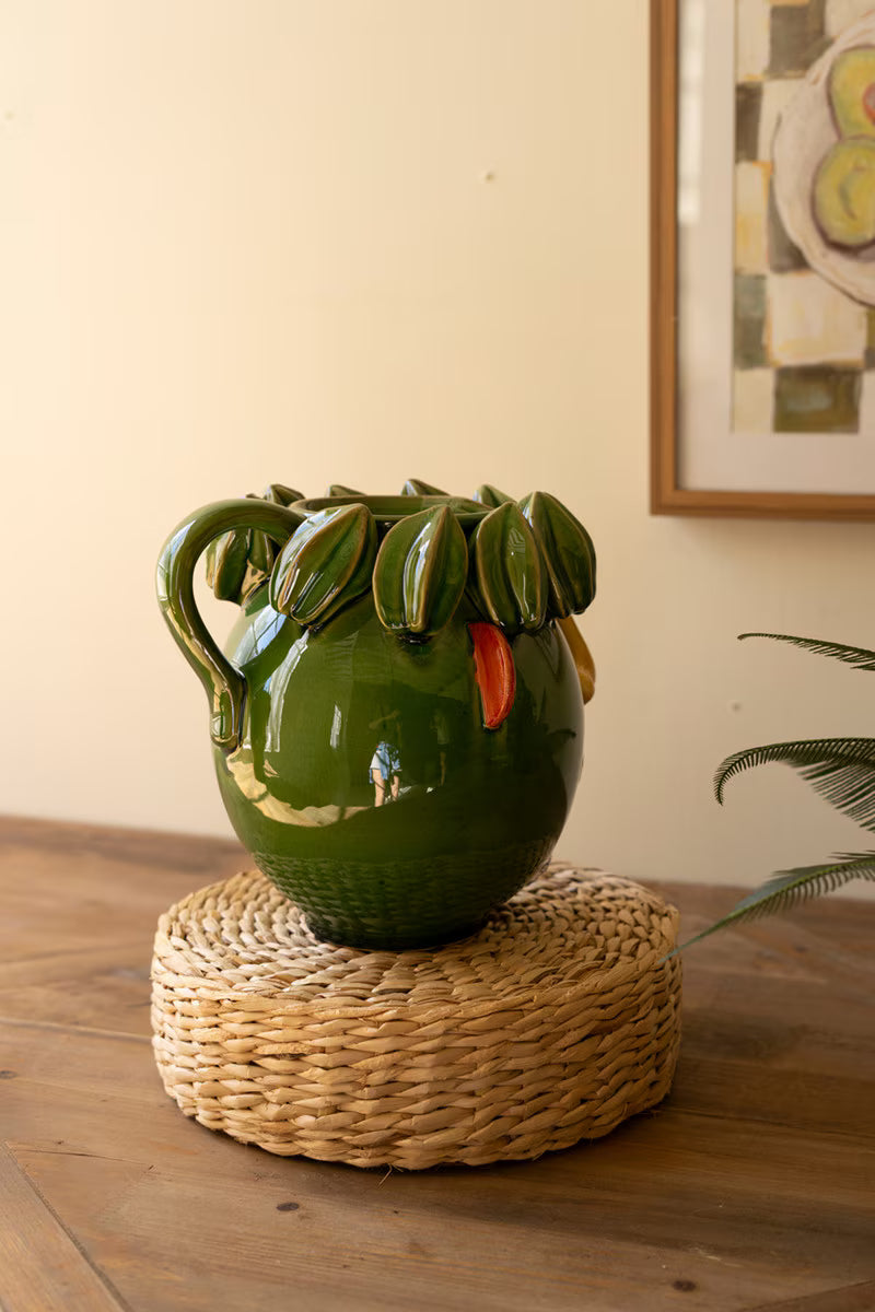 CERAMIC HEAD PLANTER - STARFRUIT
