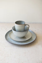 Set of 3 Storm Ceramic Dinner Plate, Salad Plate and Bowl