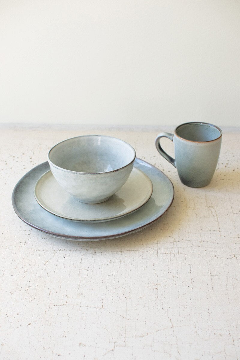 Set of 4 Storm Ceramic Mugs