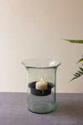 ORIGINAL GLASS CANDLE CYLINDER W RUSTIC INSERT - SMALL
