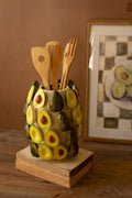 CERAMIC VASE - AVOCADOS