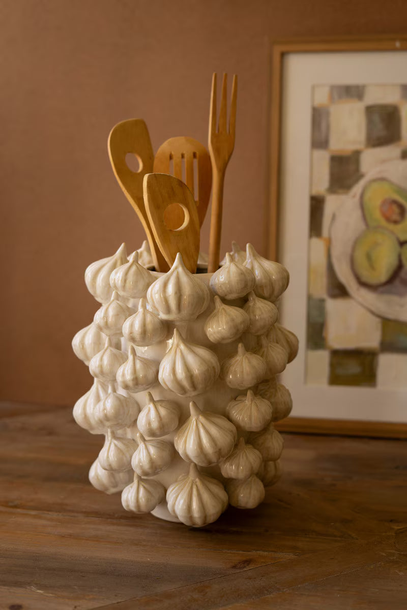 CERAMIC VASE - GARLIC