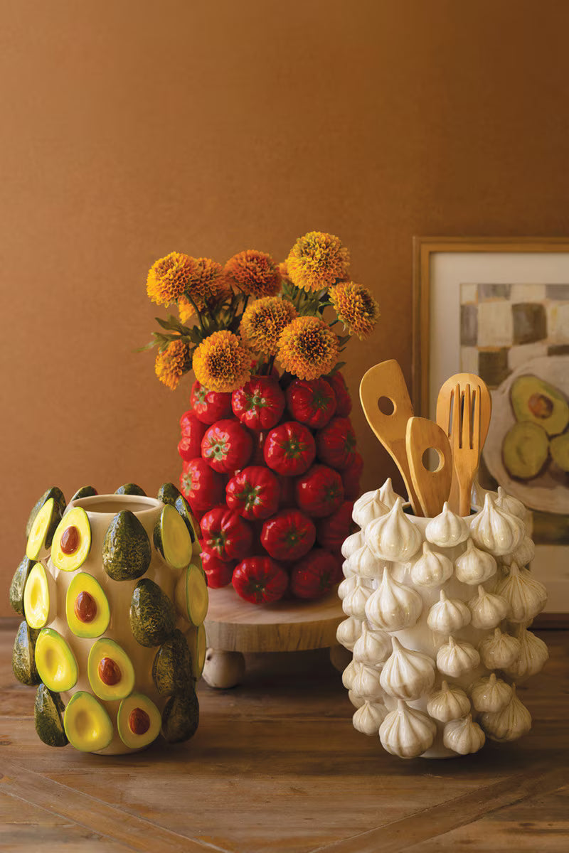 CERAMIC VASE - GARLIC