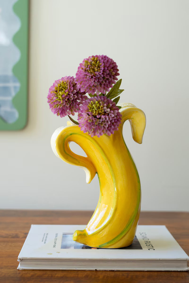 CERAMIC BANANA VASE