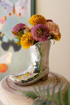 Ceramic Disco Boot Vase