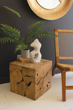 Rustic Teakwood Cube