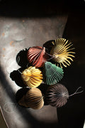 Set of 6 Paper Jewel Tone Accordian Christmas Ornaments