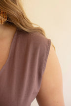 Convertible Wrap Blouse / Mulberry