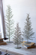 SET OF THREE ANTIQUE BRASS WIRE TREES