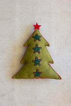 Felt Green Tree Christmas Pillow