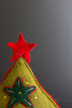 Felt Green Tree Christmas Pillow