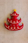 Felt Red Tree Christmas Pillow