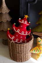 Felt Red Tree Christmas Pillow