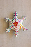 Felt White Star Christmas Pillow