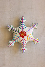 Felt White Star Christmas Pillow