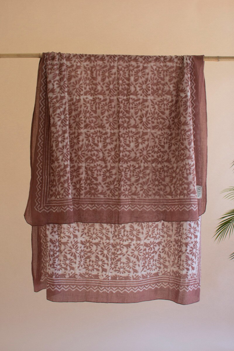 Set of 4 Mud-Block-Printed Scarves