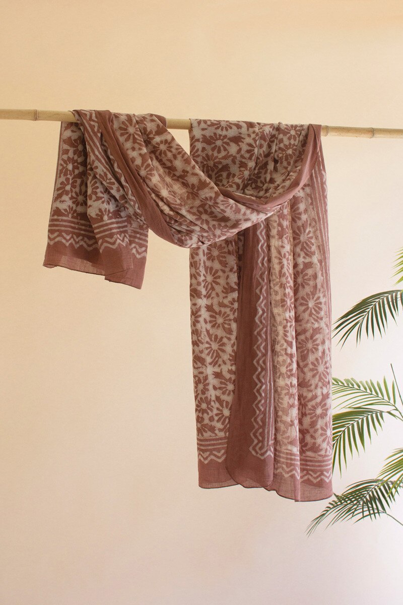 Set of 4 Mud-Block-Printed Scarves