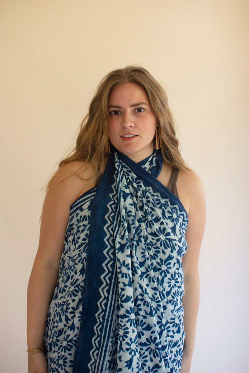 Set of 4 Mud-Block-Printed Scarves