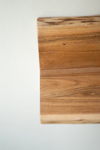 SET OF THREE LIVE-EDGE ACACIA WOOD FLOATING SHELVES