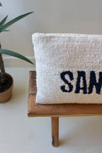 Sandy Toes Hand-Hooked Pillow