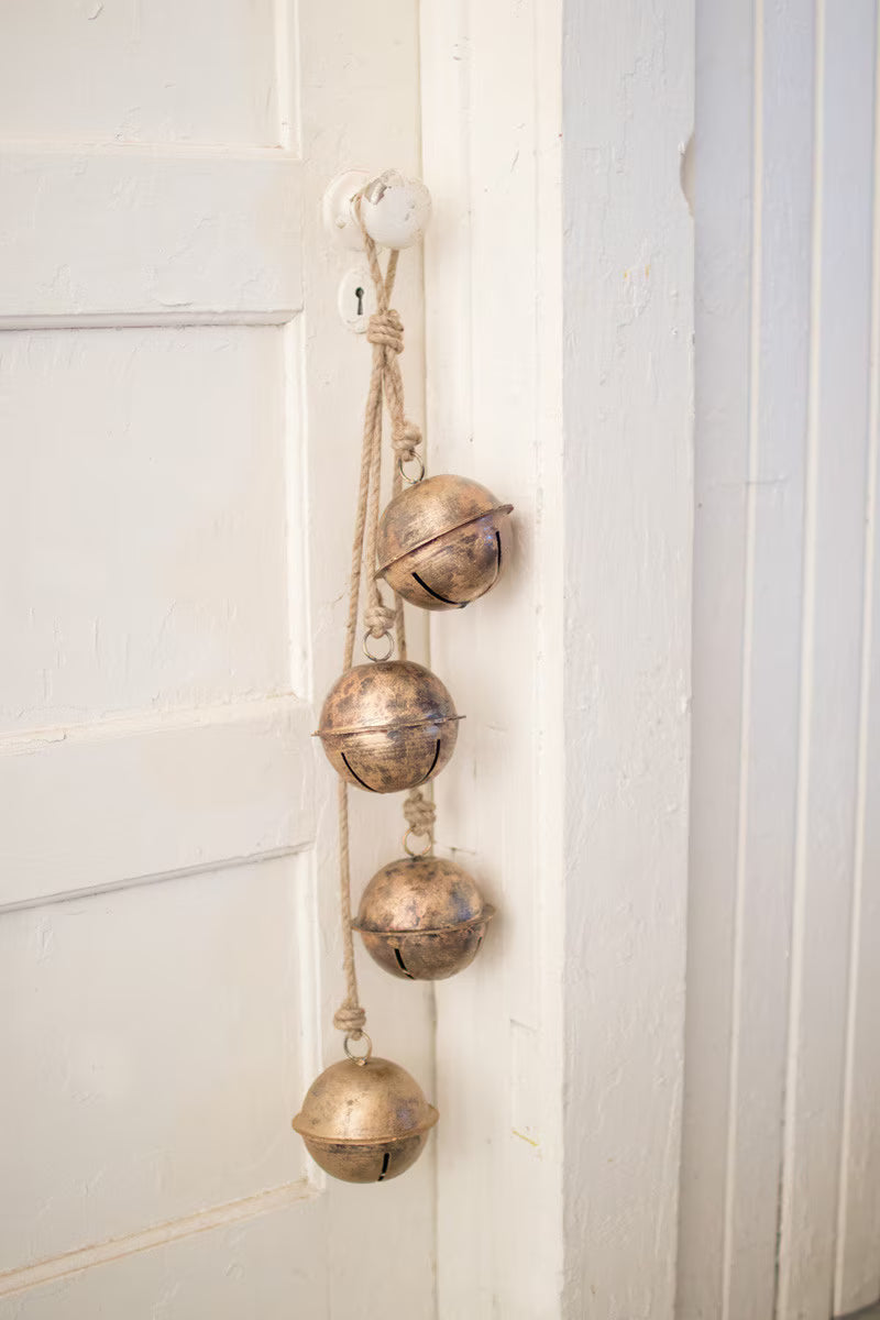 STRING OF BRASS FINISH BELLS