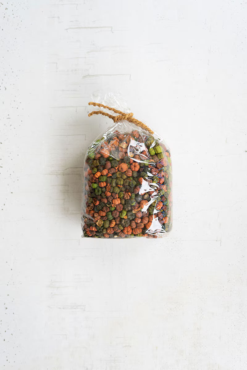 Bag of Orange and Green Putka Pods